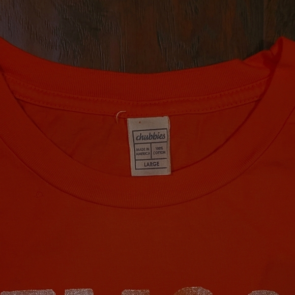 New Old Stock Chubbies Clemson University Tigers Pocket Tee Shirt Size Large - Picture 2 of 3